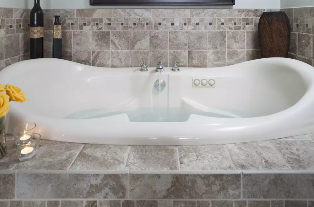 In-room jacuzzi tub